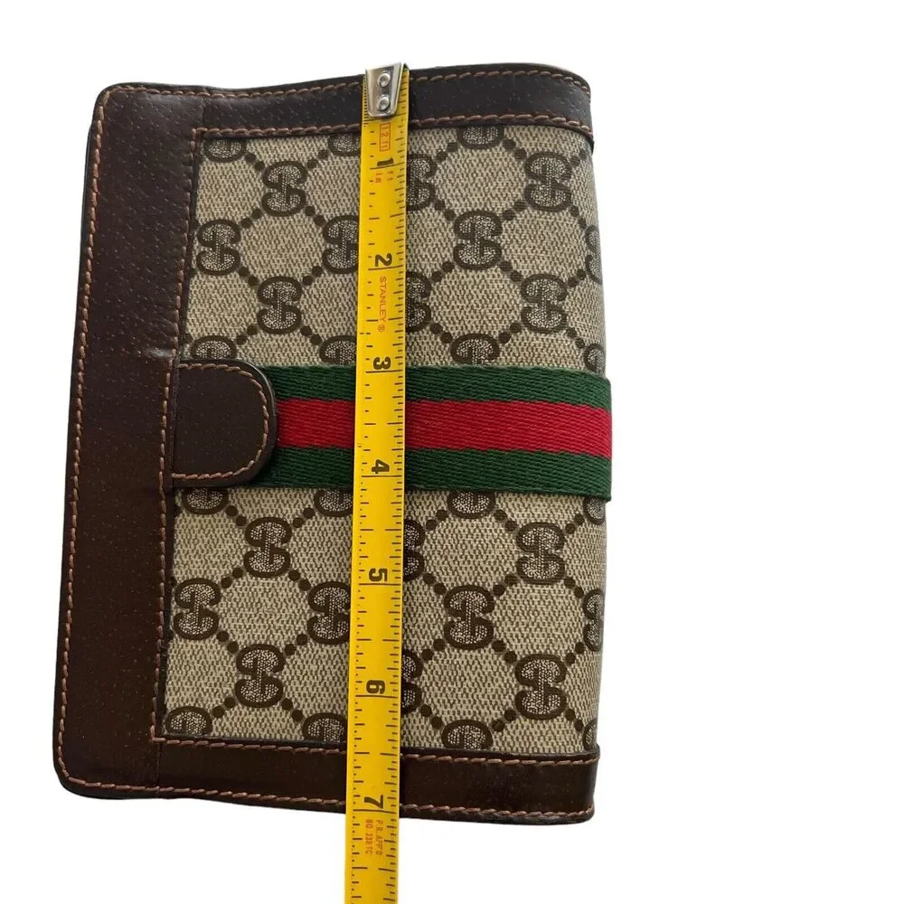 GUCCI Vintage Monogram Canvas Clutch Cosmetic Perfums Bag - Picture 9 of 11